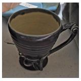 Purple Ceramic Footed Mug