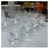 4 Princess House Heritage Crystal Tea Glasses