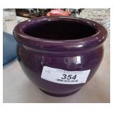 Purple Glazed Porcelain Planter