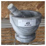 Vintage Marble Mortar & Pestle Set