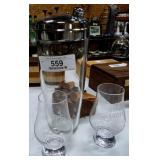Cocktail Shaker & Glasses