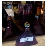 Amethyst Pyramid Bottles, Glasses & Miscellaneous