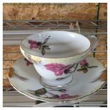Hand Painted Cup & Saucer Set