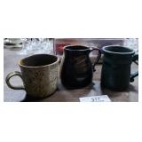 Signed Stoneware Mugs