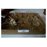 5 Quality Etched Wine Glasses