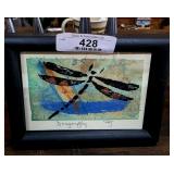 Framed Dragonfly Pop Art