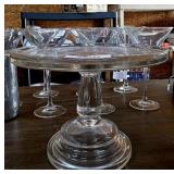 Heavy Glass Cake Stand