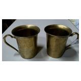 Heavy Brass Mugs