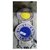 Melamine Plates & Metal Wall Rack