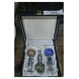 Art Glass Bottle Stopper Set