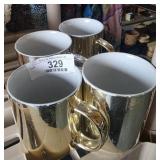 Silver & Gold Over Ceramic Mugs