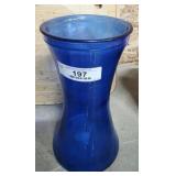 Large Blue Glass Vase