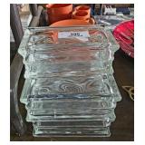 5 Vintage Glass Blocks