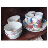 12 Piece Floral Dish Set
