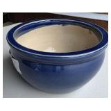 Blue Glazed Stoneware Bowl