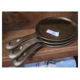 3 Cast Iron Skillets