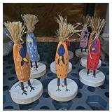 9 Native Navajo Folk Art Figurines