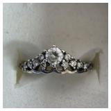 Sterling Silver White Sapphire