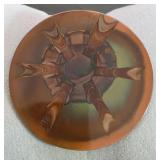 Large Round Vintage Metal Brooch