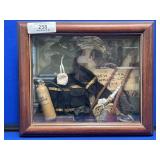 Firefighter Display In Wood Case