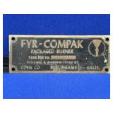 Brass Coen Burner Tag