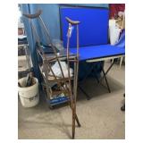 Pair of Vintage Wood Crutches