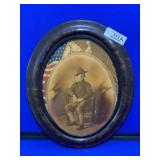Spanish American War Photo in Wood Frame