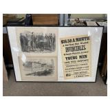 Framed Civil War Memorabilia