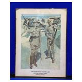 Vintage Wall Hanging The American Soldier, 1903