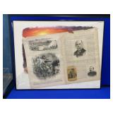 Framed General Ambrose E Burnside Card