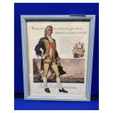 Framed Vintage Magazine Advertisement