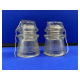 Two Glass Insulators