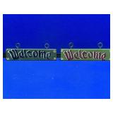 2- Hand Painted Welcome Signs