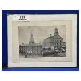 Framed Print of Independence Hall & Faneuil Hall