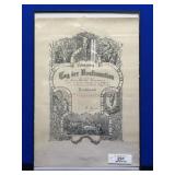 Framed 1922 Confirmation Certificate