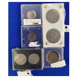 Lot of 7 Foreign Coins