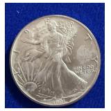 1991 UNC ASE Silver Dollar