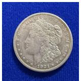 1921 S Morgan Silver Dollars