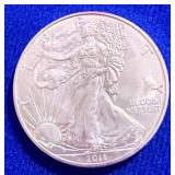 2011 ASE UNC Silver Dollar