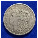 1921 S Morgan Silver Dollars