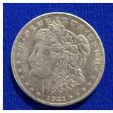 1921 S Morgan Silver Dollars