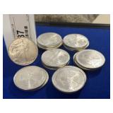 Eighteen 2006 UNC ASE $1 Coins