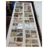 16 Binder Sleeves of Vintage Postcards