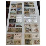 10 Binder Sleeves of Vintage Postcards