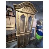 Vintage Corner Curio Display Cabinet