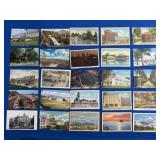 25 Vintage U.S. Scenic State View Postcards