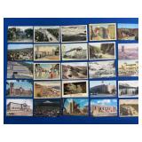 25 Vintage American Landmark Postcard Collection