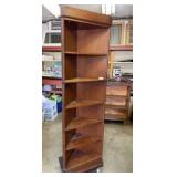 Vintage Corner Display Bookcase Cabinet