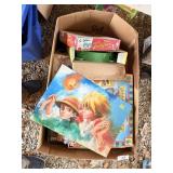 Box of Vintage Toys & Games