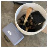 Bucket of Concrete Tools & Miscellaneous